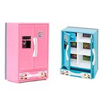 RATNA'S Premium Quality Toy Refrigerator for Kids(Pink) & RATNA'S Premium Quality Refrigerator Toy for Kids Blue