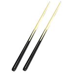 YRU 2 Pieces Pool Cue, Children Short Billiard Rod Handmade Snooker Table Cue Inside 50-122 Cm Ash Wood Billiard Pool Cues For Children(Color:68cm)