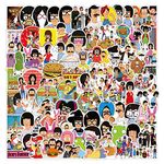 100Pcs Bob Stickers Laptop Car Scrapbook Phone Skateboard TV Show Cartoon Funny Stickers Vinyl Waterproof Aesthetic Personalised Stickers for Teens Boys Girls Adults Children