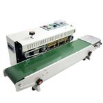 Sonic Industries FR900 Continuous Band Sealing Machine | 0‑18 m/min Speed | 6‑15 mm Seal Width | Heavy Duty Pouch Sealing Machine & Plastic Bag Sealer for Food Packaging | 220V/110V MS Body