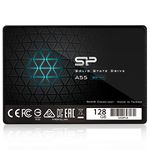 Silicon Power SSD 128GB 3D NAND A55 SLC Cache Performance Boost 2.5 inch SATA III 7mm (0.28") Internal Solid State Drive