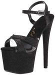 Ellie Shoes Women's Stiletto Sandal Heeled, Black, 10