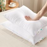 Bedsure Soft Pillows King Size Set of 2 - Prewashed Cotton-Like Fluffy Pillows 2 Pack, King Pillows Set of 2 with Breathable Cover & Down Alternative Filling for Back, Side or Stomach Sleepers