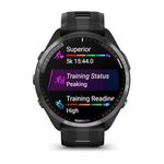 Garmin Forerunner 965 Running Smartwatch for Unisex, 47.2 mm Size, Black/Powder Grey