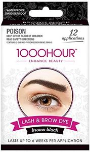 1000 HOUR Eyelash and Brow Dye Kit, Brown/Black, 72 g