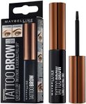 Maybelline New York Tattoo Brow Peel Off Eyebrow Gel Tint, Semi-Permanent Colour, Waterproof, For Evenly-Filled, Naturally Full Brows, Lasts Up To 3 Days, Light Brown