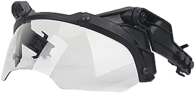 WISEONUS Lunettes tactiques universelles amovibles pour casque d'airsoft, paintball, chasse, pour casque MICH/FAST (lentille transparente)
