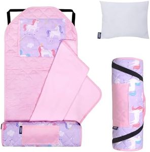 WILDKIN All-In-One Moderna Nap Mat con Il Cuscino per Il Bambino Ragazzi e Ragazze, progettata con Elastici Angolo Cinghie per Montare Un Lettino Standard