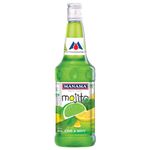 Manama Lime and Mint Mojito Syrup | Mixer for Mocktails, Cocktails, Drinks, Juices, Beverages | Non Alcoholic Mix 750ML Bottle