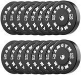 AMGYM Bumper Plates 500lb Set Olymp