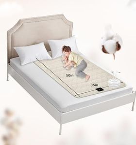 Grounding Mat for Bed, 5% Silver Fibre of Cotton Grounding Sheets, for Enhance Sleeping, Stress and Pain Relief, Reduce Inflammation, Grounding Sheet with 15ft Grounding Wire Beige, 34x50 in