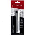 Tombow 57317 Mono Zero Eraser Value Pack, Rectangle 2.5mm. Precision Tip Pen-Style Eraser with Refill