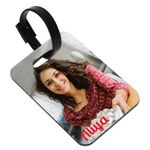 exciting Lives - Personalized Photo Luggage Tag with Name - Gift for Raksha Bandhan, Rakhi, Diwali, Birthday, Anniversary, Trip, Gift for Brother, Sister, Father, Mother, Friends, Traveler - MDF Wood