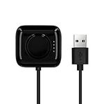 kwmobile USB Cable Charger Compatible with Oppo Watch 1 (46mm) Cable - Charging Cord for Smart Watch - Black