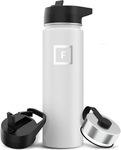 Iron Flask Sports Water Bottle - 650 ml, 3 Lids (Straw Lid), Vacuum Insulated Stainless Steel, Double Walled, Thermo Mug, Metal Canteen