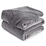 Anjee Sherpa Fleece Throw Blanket, 