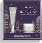 Medik8 The Night Shift Duo - Crystal Retinol 6, Advanced Night Ceramide - Brightening, Firming Face Serum - Plumping, Hydrating Night Cream - 2 pc