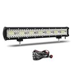 Willpower 20 Inch 51cm 420W LED Light Bar Spot Flood Combo Beam 12V 24V Off Road Driving Lights IP67 Work Fog Lamps for 4X4 Offroad Truck Car ATV SUV Vehicle Boat Light with Wire Harness