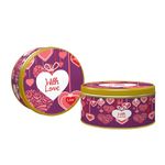 CookieMan Assorted Cookies Gift Pack 300 Gram Tin|"With Love" Gift For Special Occasions, Premium Assortment Of Choco Chip, Mocha & More|Perfect For Gifting
