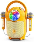 JYX Karaoke Machine for Kids and Adults with 2 Microphones, Bluetooth Karaoke Speaker with Party Lights, Portable PA System with Remote Control