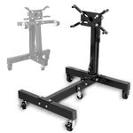 Torin AT26801B Steel Rotating Engine Stand with 360 Degree Rotating Head and Folding Frame: 3/4 Ton (1,500 lb) Capacity, Black