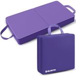 BLOSTM Extra Thick Garden Kneeling Pad - Large Foldable Garden Kneeler Pad with Handles - Water Resistant High Density Memory Foam Mat Kneeling Cushion for Gardening, Housework, Bathing, Yoga (Purple)