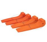 Mytee Products (4 Pack) Tire Skates for Tow Truck Wrecker Rollback Carrier Safety Orange