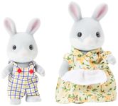 Sylvanian Families - Cottontail Rabbit Family , - Dollhouse Playset 4030