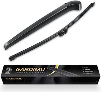 GARDIMU Rear Windshield Wiper Arm Blades Set, 3 Pcs Back Windshield Wipers Blades and Arm Replacement for BMW X5 E70 2007-2013, Car Window Wiper Arm Assembly