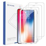 Syncwire Screen Protector for iPhone 11 Pro/XS/X 3Pack, 9H HD Tempered Glass with Auto Alignment Tool [Anti-Scratch, Bubble Free, Sensitive 3D Touch]