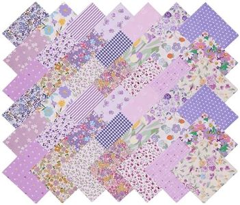 Nodsaw Purple Charm Pack, 42-5" Cotton Quilting Fabric Quilt Squares