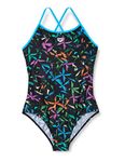ARENA Swimsuit 1p Multicolour Webs Swim Pro Swimsuit for Women, Womens, Sweatsuit, 0000002833, Turquoise/Multi, 34