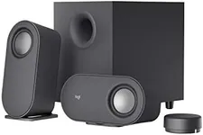 Logitech Z407 Bluetooth Computer Speakers with Subwoofer and Wireless Control, Immersive Sound, Premium Audio with Multiple Inputs, USB Speakers - Black