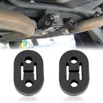 2 Pcs Exhaust Rubber, Universal Exhaust Rubber, Exhaust Hanger Rubber, Bracket Rubber Muffler Hanger For Protecting Car Exhaust System, 2 Holes, 12mm