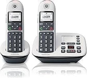 Motorola Digital Cordless Telephone CD5012+ (2-HANDSET) with ANSWERING Machine