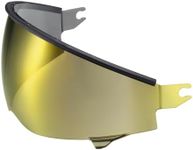 ScorpionEXO Covert 2 Everclear Replacement Optional Drop down SunVisor Anti-Fog Anti-Scratch for Covert 2 Helmets (Gold Mirrored)