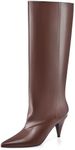 MIRAAZZURRA Brown Wide Calf Fold Ov