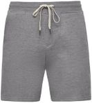 True Classic Men's Comfort Fit Fleece Shorts, French Terry Sweat Shorts for Men Heather Gray