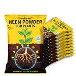 TrustBasket Neem Cake Powder Organic Fertilizer and Pest Repellent for Plants (set of 10) 450 GMS | Acts as both fungicide and nematicide | Protects plants from soil-borne pathogens