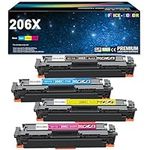206X Toner Cartridges 4 Pack (with 