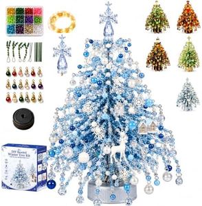 DIY Beaded Christmas Tree Kit with String Lights Craft Kits for Adults