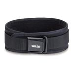 Valeo VA4677LG Classic Back Support, Large, 34-39" Waist Size, 4" Wide, Nylon, Black