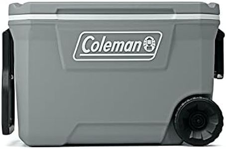 Coleman Ice Chest | Coleman 316 Series Wheeled Hard Coolers, 62qt Rock Grey