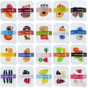 75Pcs Miniature Supermarket Food Lunch Box Dollhouse Kitchen Set Mini Takeaway Snacks Resin Fruit Crisper Accessories Bread Pretend Play Toys Grocery Store Kids Shopping Model Tableware Vegetables