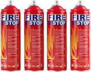 AmzBoom Fire Extinguisher 4-Pack with Mount Brackets-Portable for Home, Kitchen, Car, Boat -Multi-Purpose Fire Protection with Reignition Prevention-Easy & Safe Aerosol Spray.