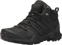 adidas Men's Terrex Swift R2 Mid Gore-tex Hiking Boot, Black/Black/Black, 11 UK