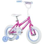 Huffy Illuminate 12” Girl’s Bike for Kids, Training Wheels, Pink