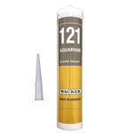 Buildingshop X Wacker 121 Aquarium (Pack 1) Silicon Glue Sealant and Gap Filler (10.1 oz Tube) For Waterproofing Aquarium Edges & Joints For Bonding Gel Gun (Wacker 121 (Pack 1))