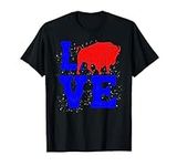 Wild American Bison Lover Gift Vale