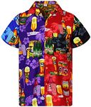 V.H.O. Funky Hawaiian Shirt, Shortsleeve, Beerbottle, Mondy, Multicoloured, XS